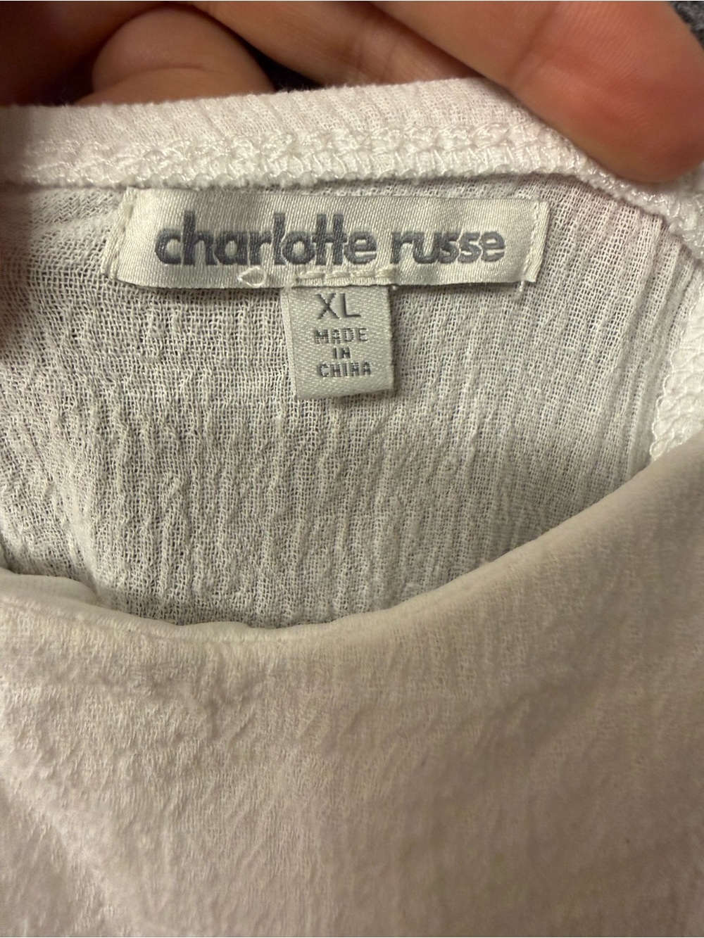 Charlotte Russe White 100% Cotton cottagecore Lace Strap Mini Dress XL BRSS0594 - Picture 8 of 14